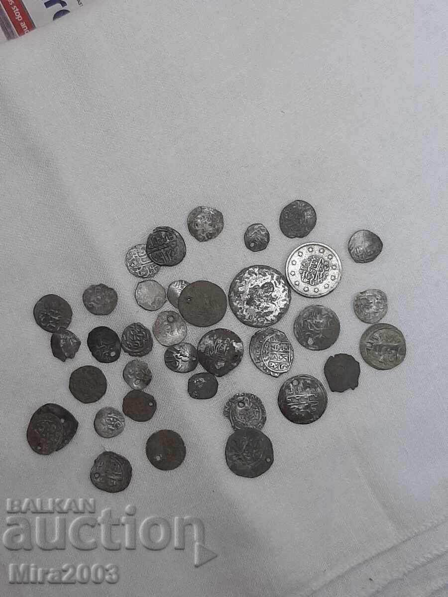 Ottoman silver coins Lot of 37 pieces from 0.01 - 6 Ottoman silver coins Lot of 37 pieces from 0.01 - 6
