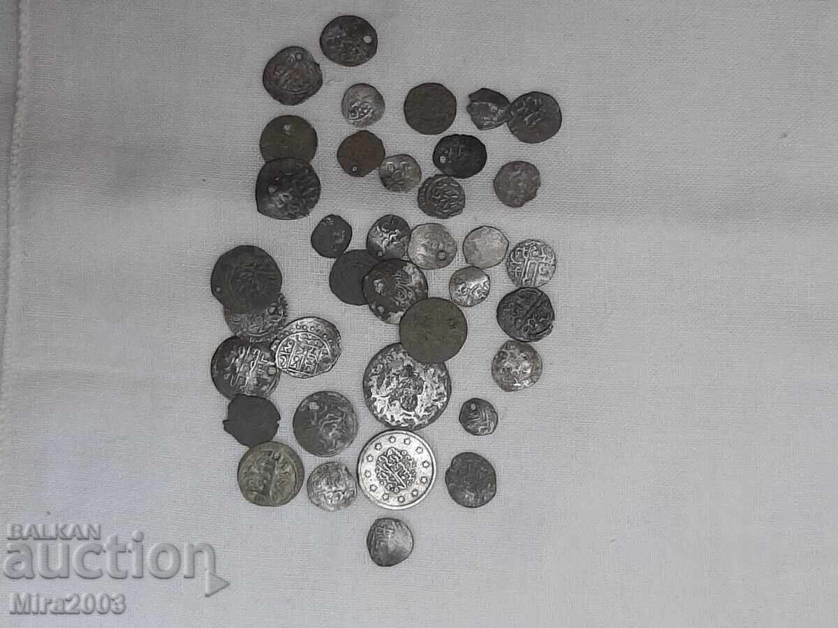 Ottoman silver coins Lot of 37 pieces from 0.01 - 7 Ottoman silver coins Lot of 37 pieces from 0.01 - 7