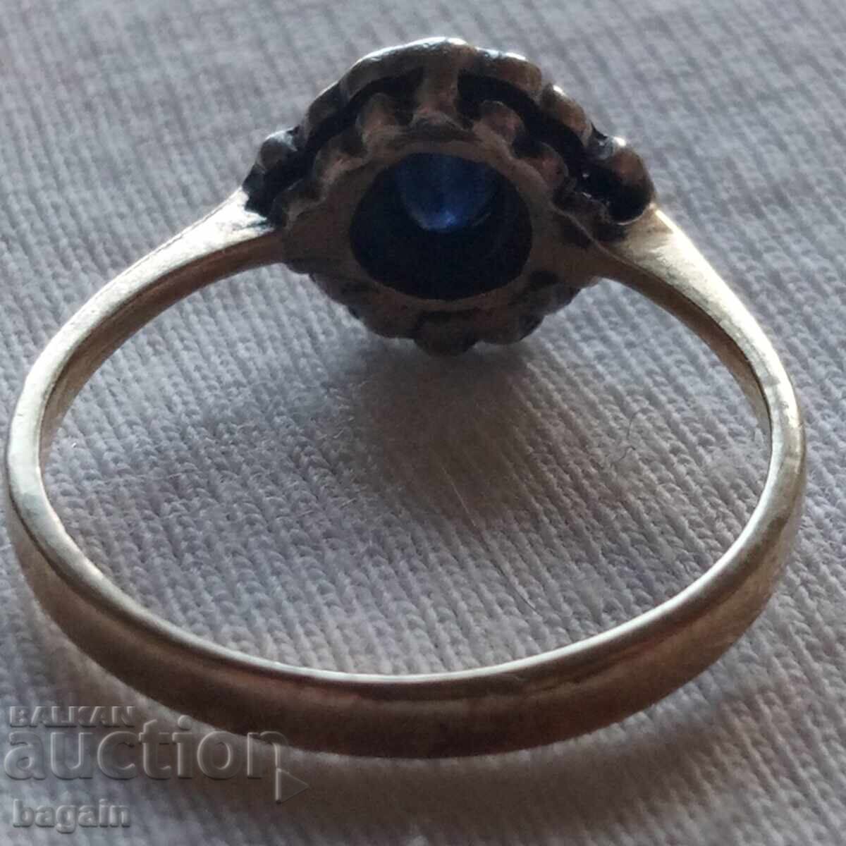 Ζαφείρι. Ασήμι με επιχρύσωση με τιμή € 25.00 | 48.90 BGN