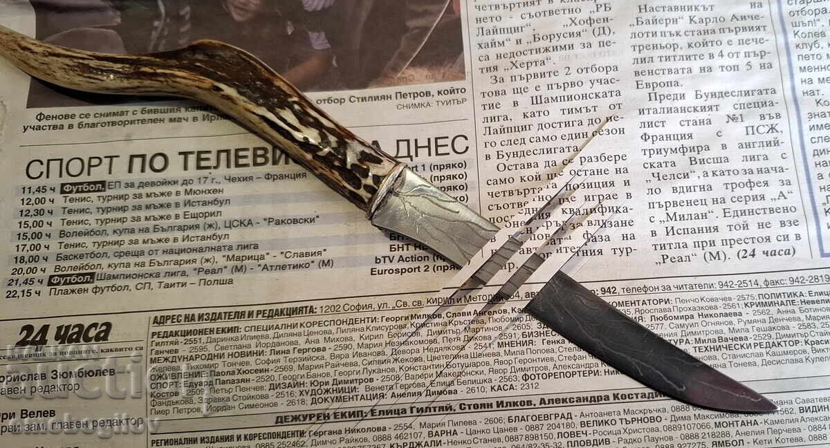 Collectible Solingen knife with roe deer antler - 5