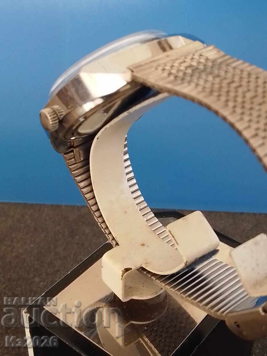 Ceas rusesc bărbătesc mecanic cu întoarcere manuală RAKETA - 5