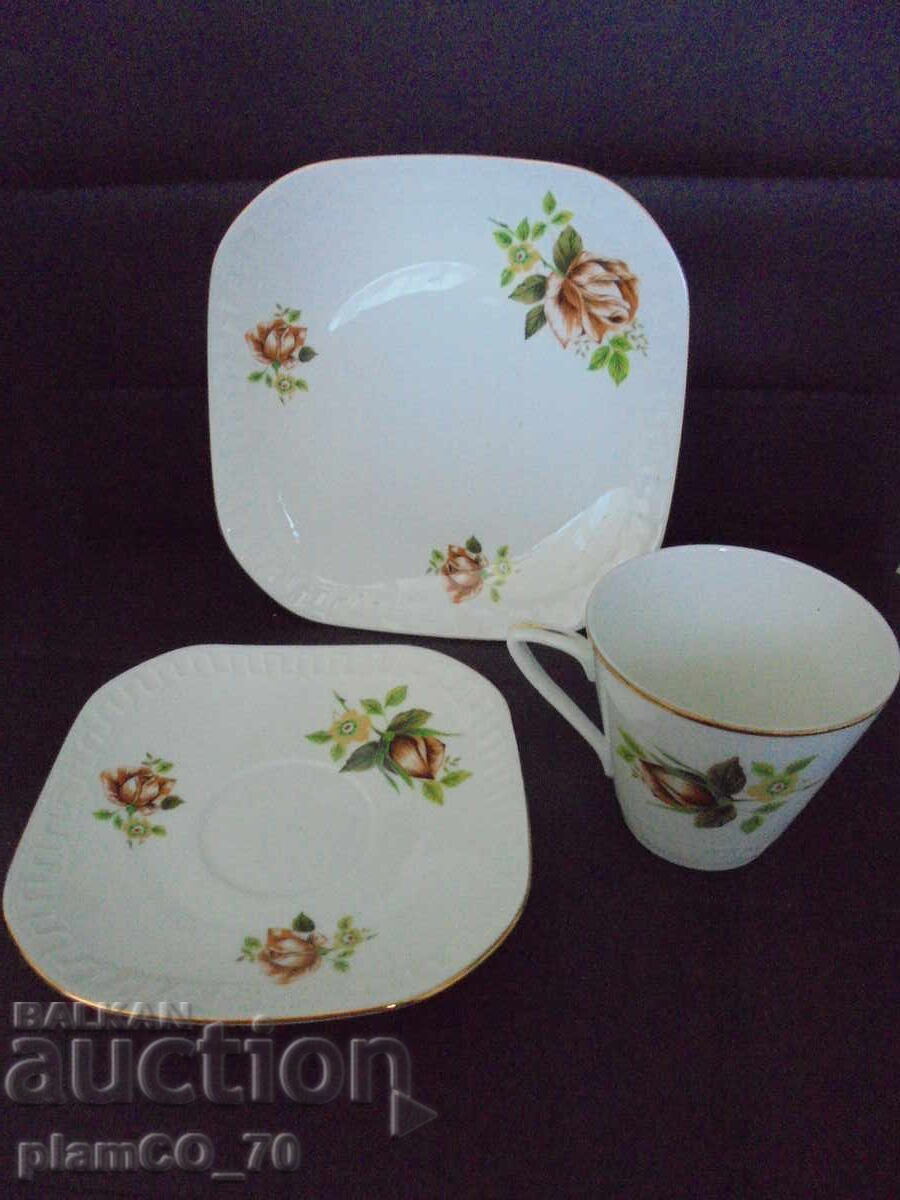 Auction  No. 8640 Vintage triple porcelain set WAWEL Poland