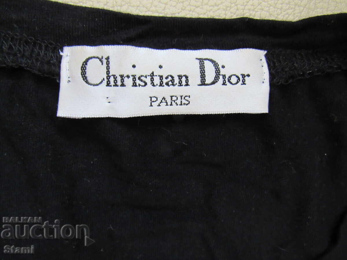 Μαύρο γυναικείο T-shirt CHRISTIAN DIOR, μέγεθος M - 5