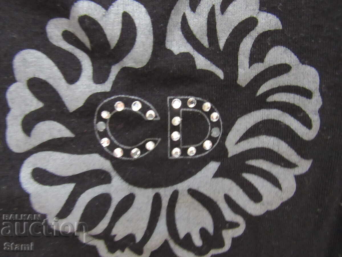 Μαύρο γυναικείο T-shirt CHRISTIAN DIOR, μέγεθος M - 6