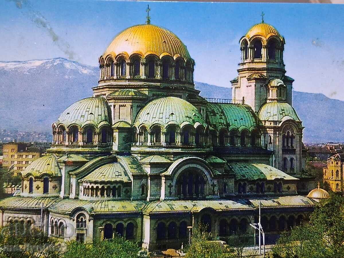 Аукцион Снимка пощенска картичка София 1974 г Храм Александър Невски