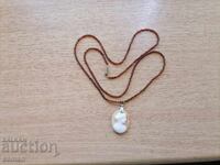 Vintage cameo necklace with Venetian glass beads