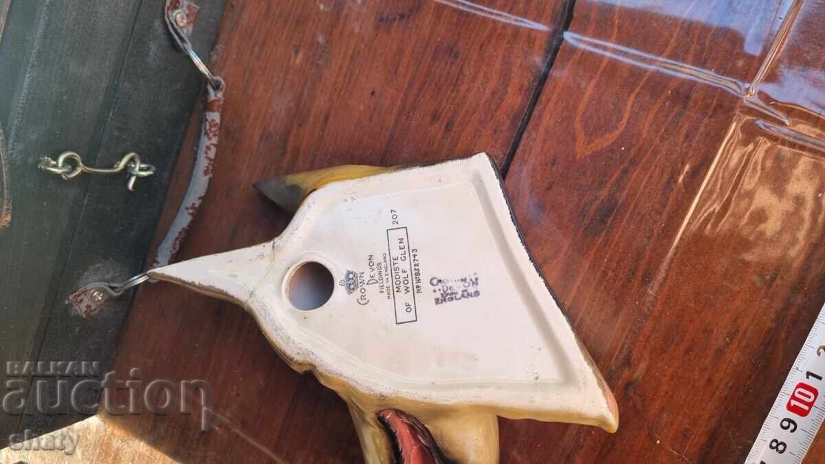 Figurină din porțelan. Lup. Ciobănesc german - 7