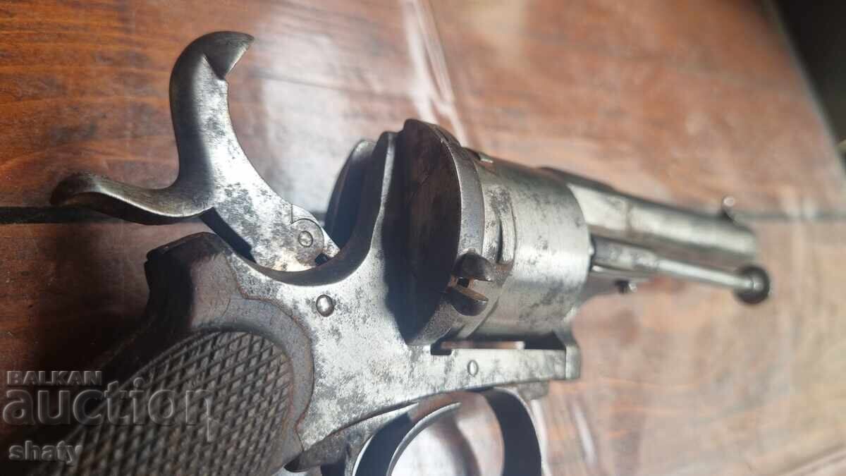 Delivery of Revolver. Pistol. Lefaucheux
