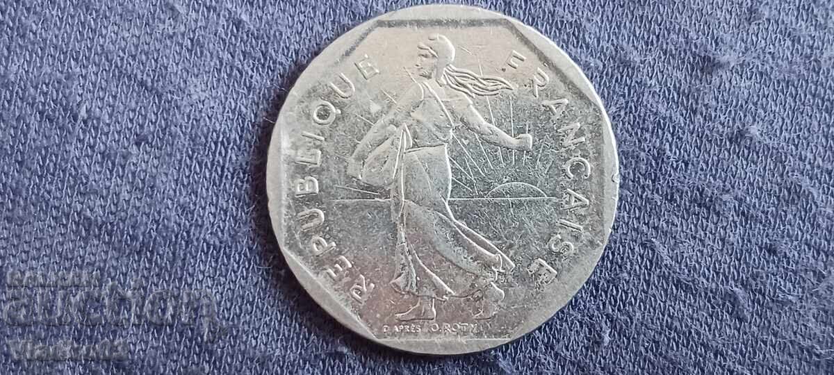 France 2 francs 1982 with price € 0.45 | 0.88 BGN