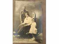 1908 FOTOGRAFIE ȚARISTĂ PE CARTON - SABIE, PUȘCĂ, ORDIN, BAIONETĂ, UNIFORMĂ