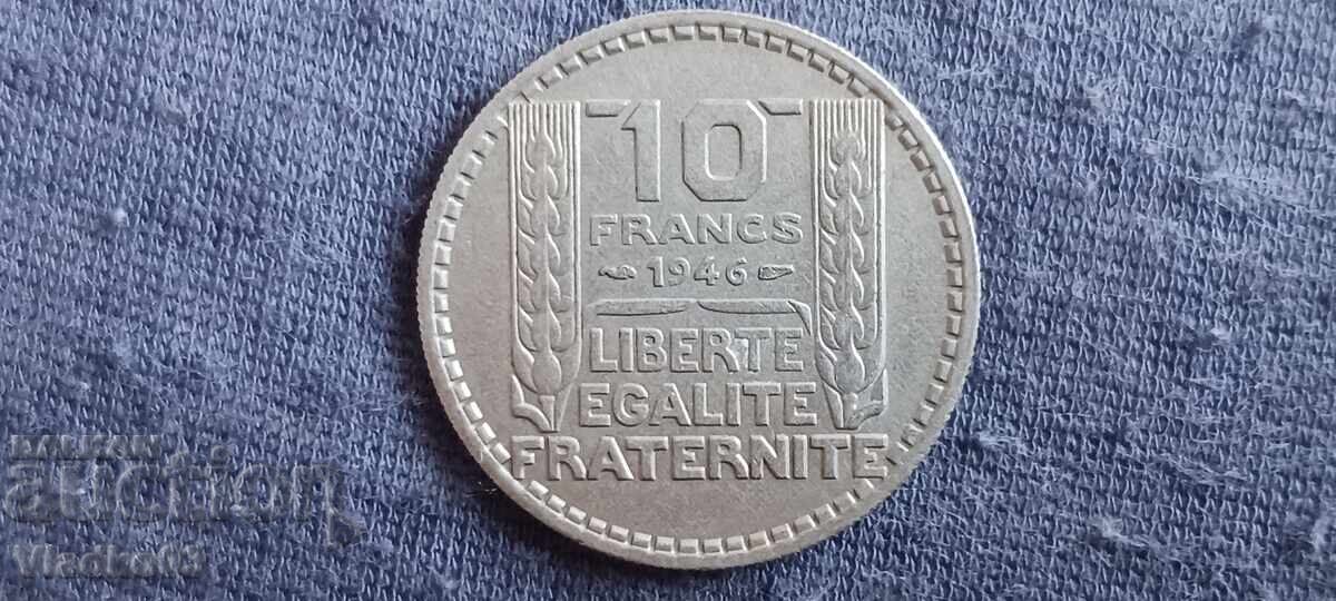 Franța 10 franci 1946