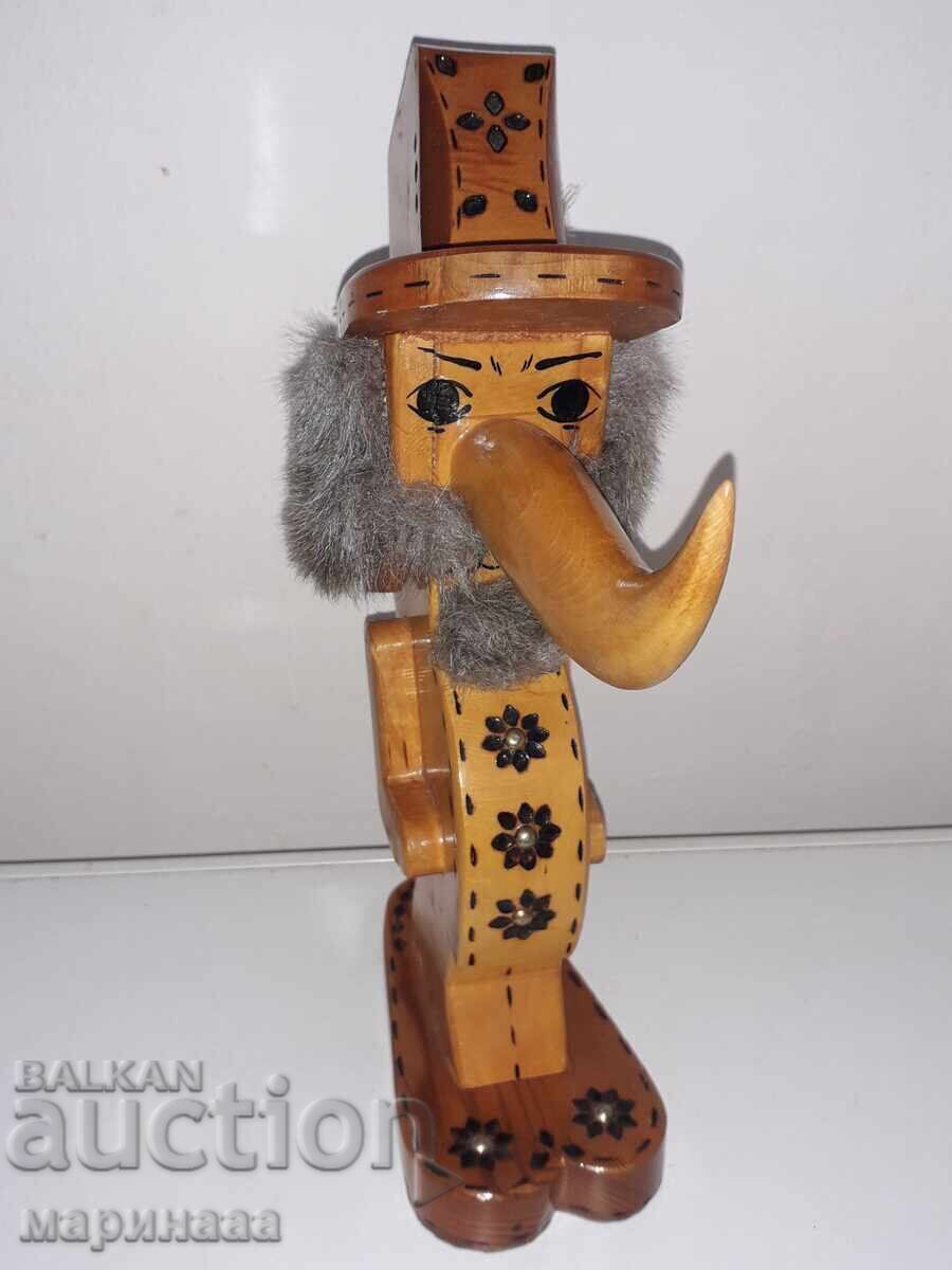 Auction  VINTAGE LARGE NUTCRACKER. WOOD