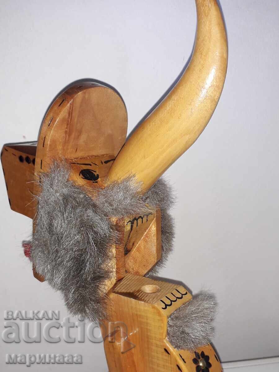 VINTAGE LARGE NUTCRACKER. WOOD - 6