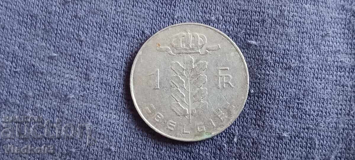 Belgia 1 franc 1977