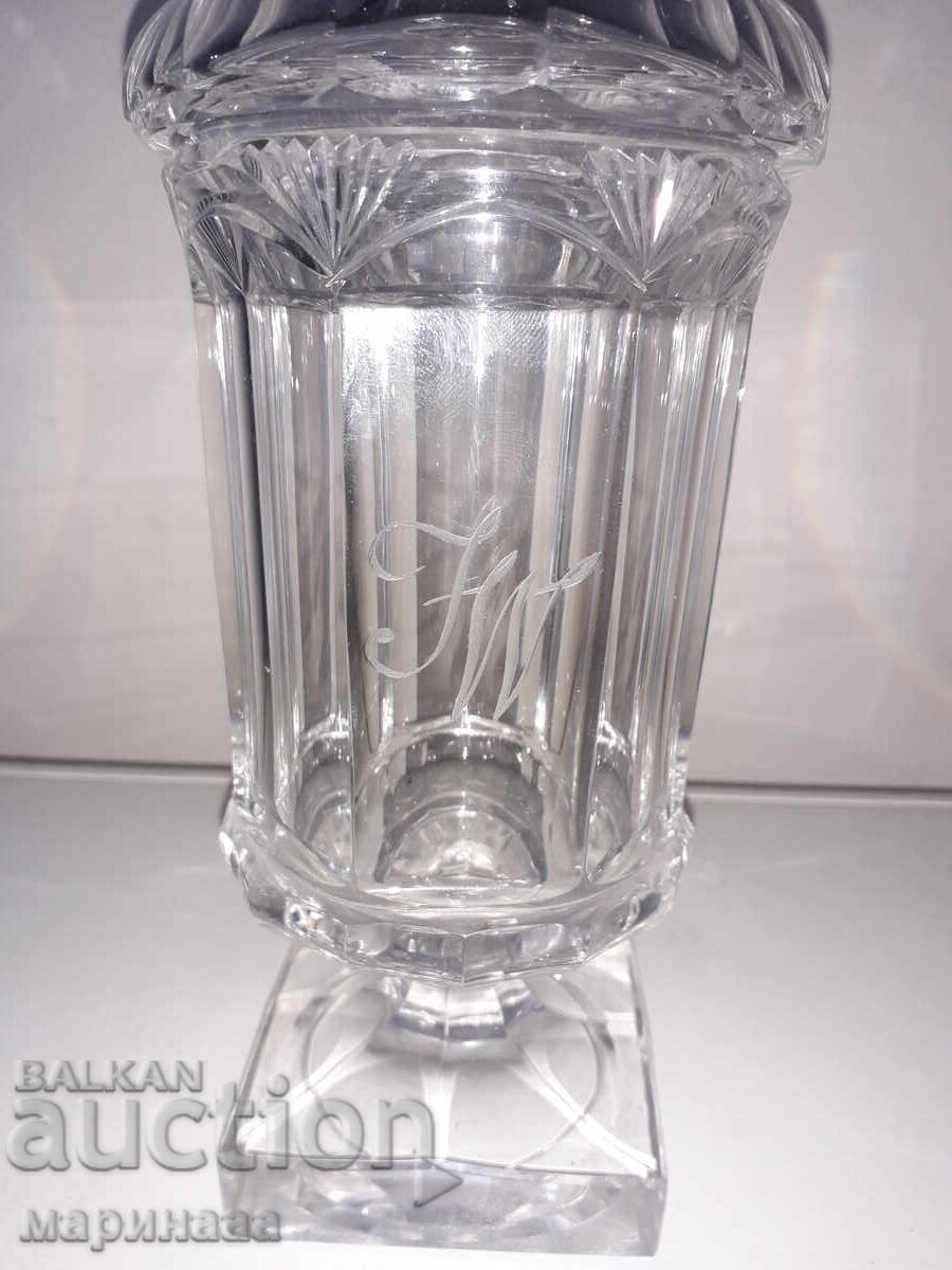 BOMBONIERĂ VECHE DIN CRISTAL. SECOLUL AL XIX-LEA - 5
