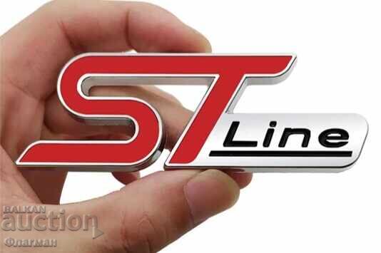 Livrarea Embleme noi ”ST line” pentru Ford - 90 mm./30 mm Livrarea Embleme noi ”ST line” pentru Ford - 90 mm./30 mm