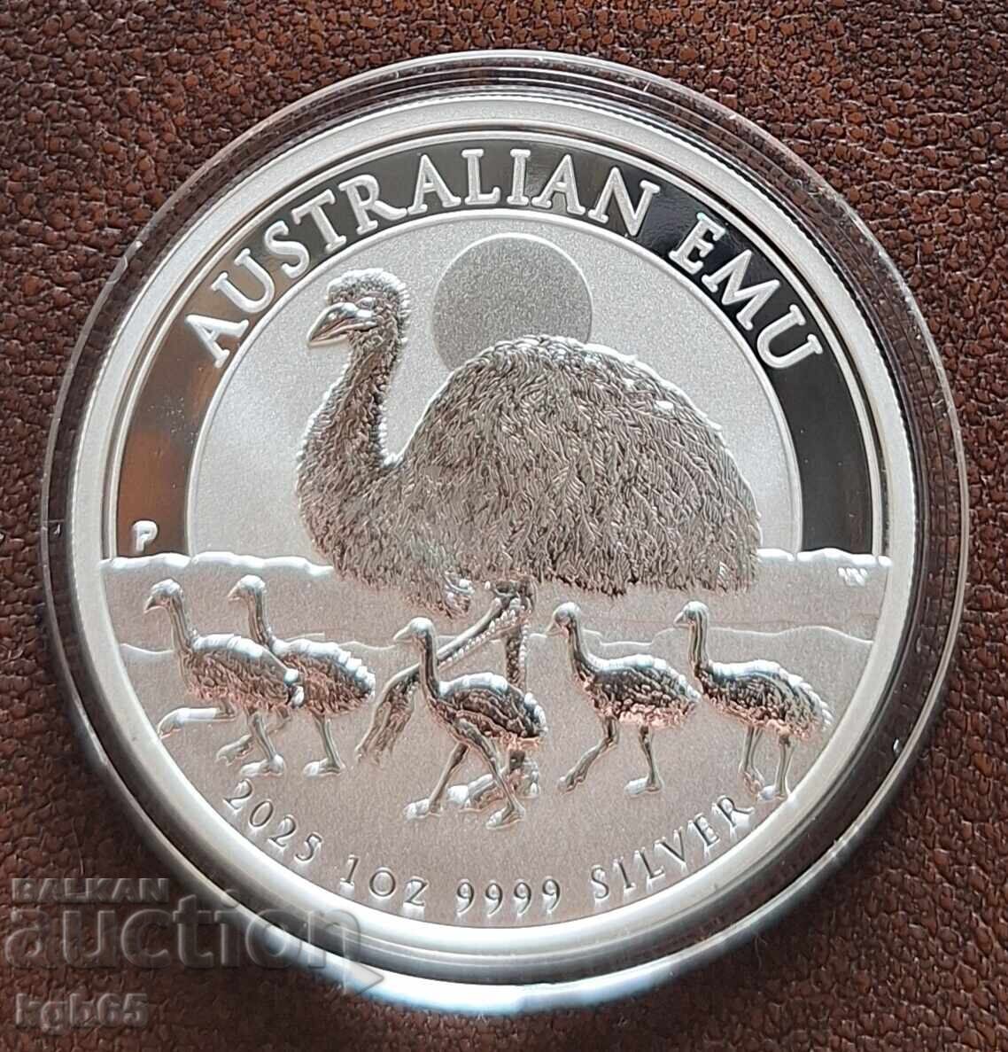 2025 Silver Ounce Australian Emu