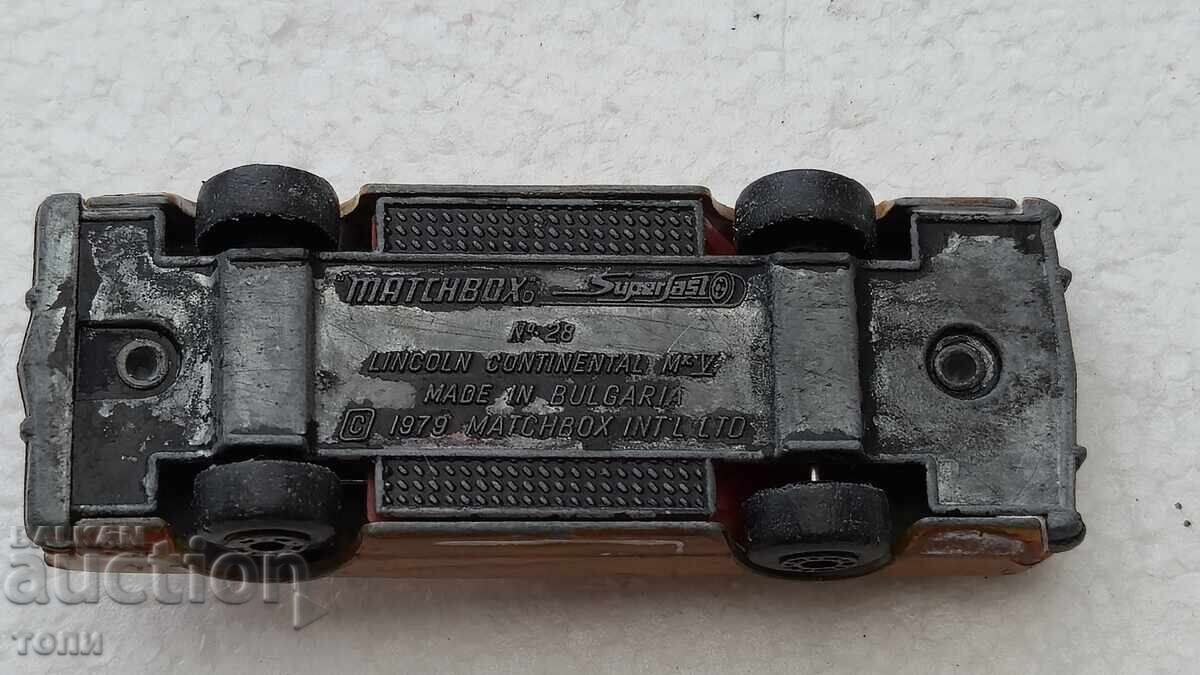 MATCHBOX ΒΟΥΛΓΑΡΙΑ LINCOLN CONTINENTAL 1979 ΣΠΑΝΙΟ ΜΕ ΚΟΥΤΙ !!!! - 6