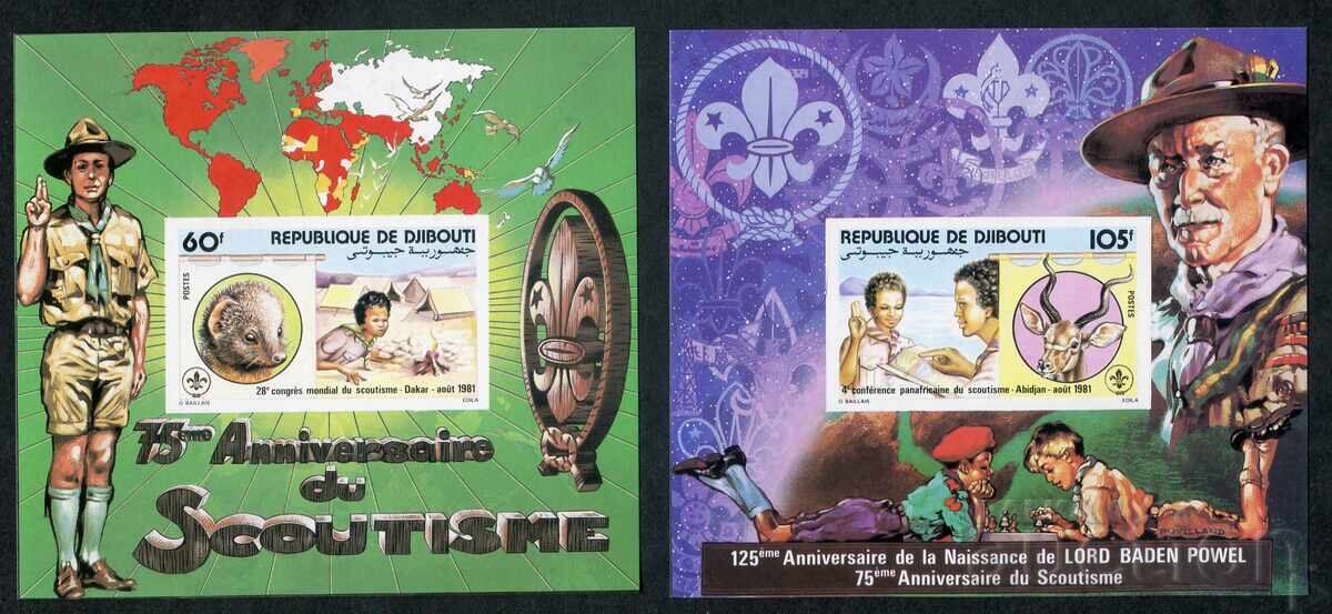 Τζιμπουτί 1981 MnH - 75 χρόνια προσκοπικό κίνημα [ πλήρης σειρά ]