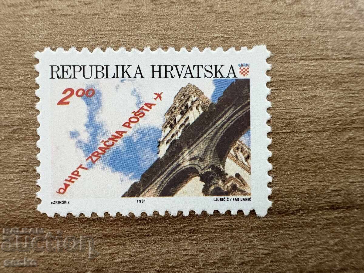 Croația - rută poștă aeriană Zagreb .... (1991) MNH Croația - rută poștă aeriană Zagreb .... (1991) MNH