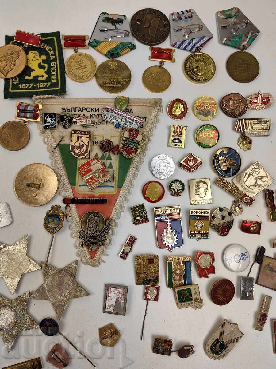 LOT MARE SEMNE ORDINE PREGĂTIRI MEDALII INSIGNE PLACHETE SOC - 6