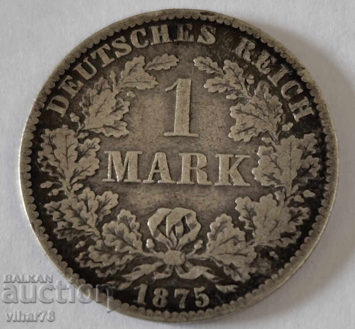 ΑΡΓΥΡΟ ΝΟΜΙΣΜΑ 1 Μάρκο 1875