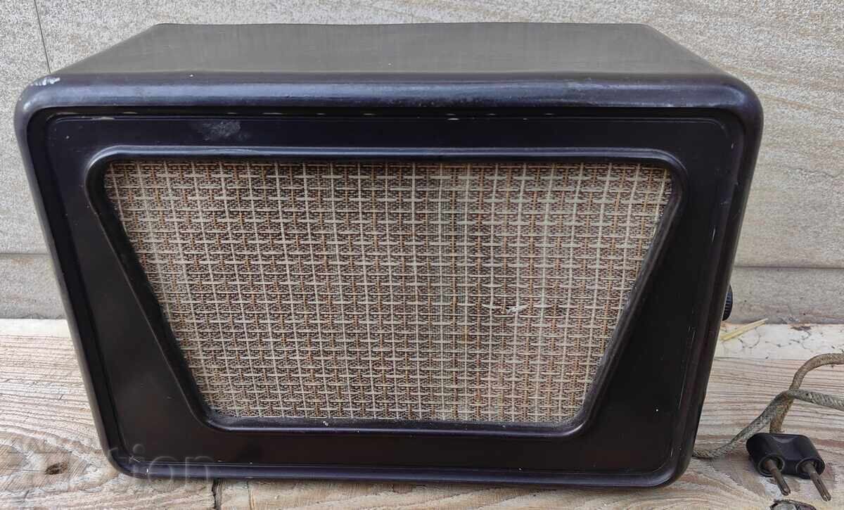 VECHE PRIZĂ RADIO DIN BACLITĂ, NEFUNCȚIONALĂ, RADIO PENTRU INTERIOR