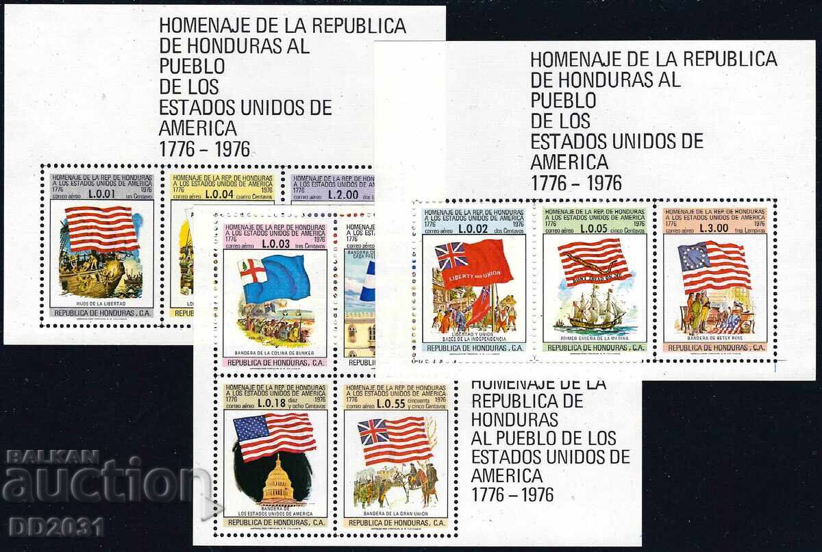 Honduras 1976 - 3 blocuri nave MNH Honduras 1976 - 3 blocuri nave MNH