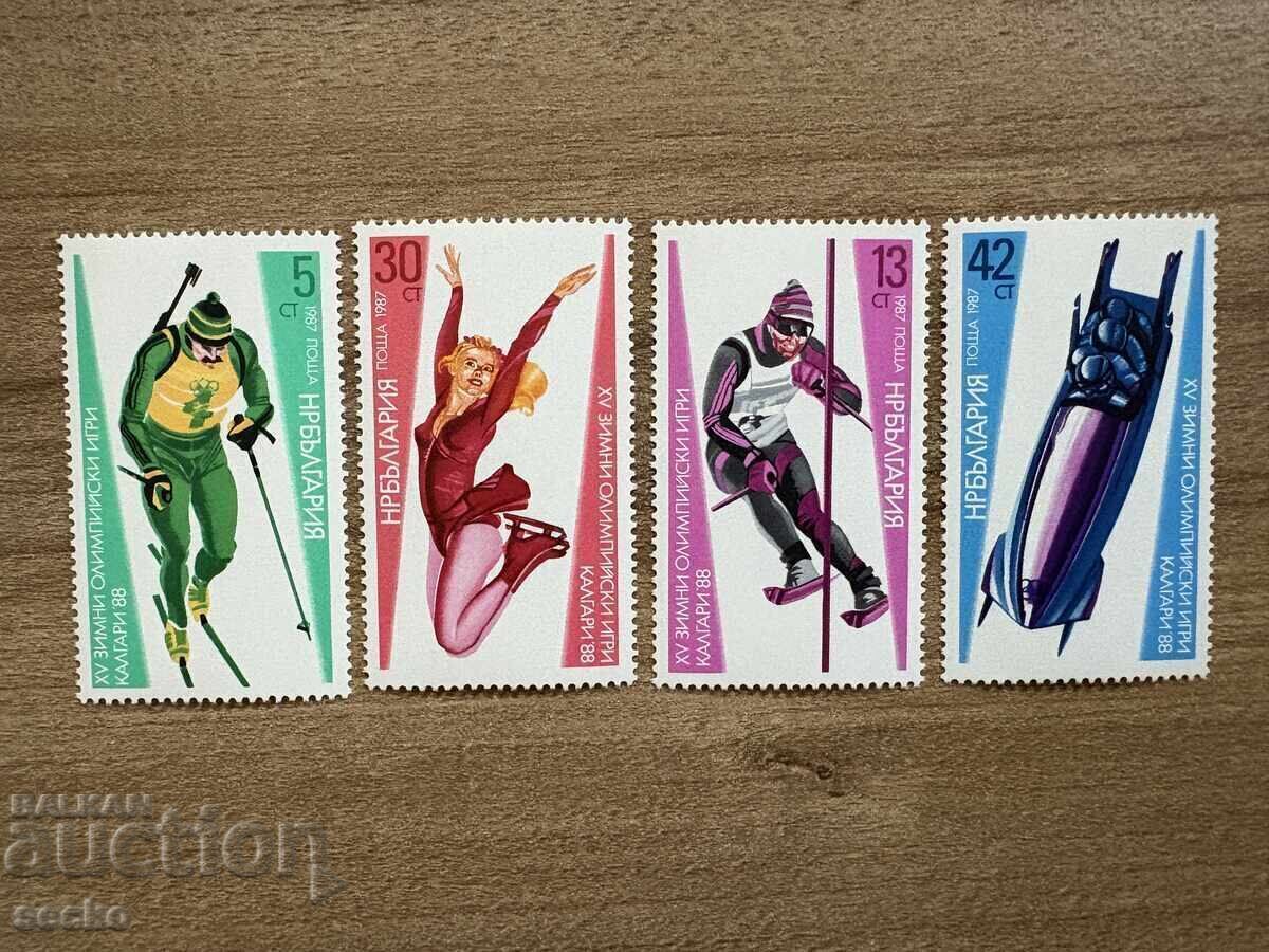 Bulgaria - XV Jocurile Olimpice de iarnă Calgary'88... (1987) MNH Bulgaria - XV Jocurile Olimpice de iarnă Calgary'88... (1987) MNH