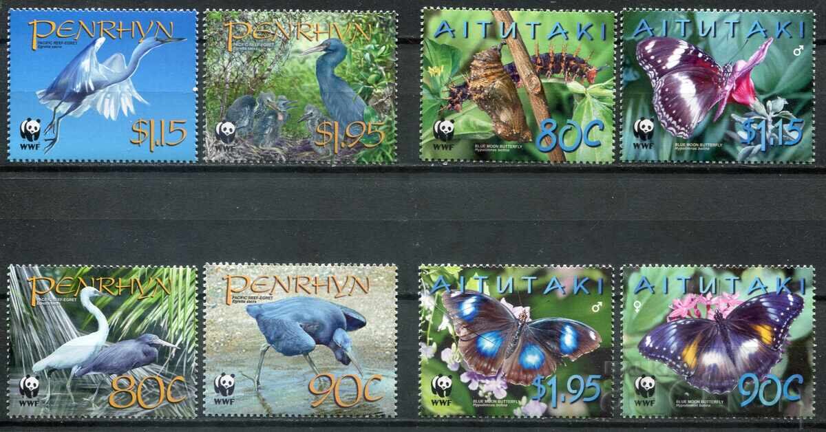Ωκεανία 2008 MnH - Πανίδα, πουλιά, πεταλούδες, έντομα