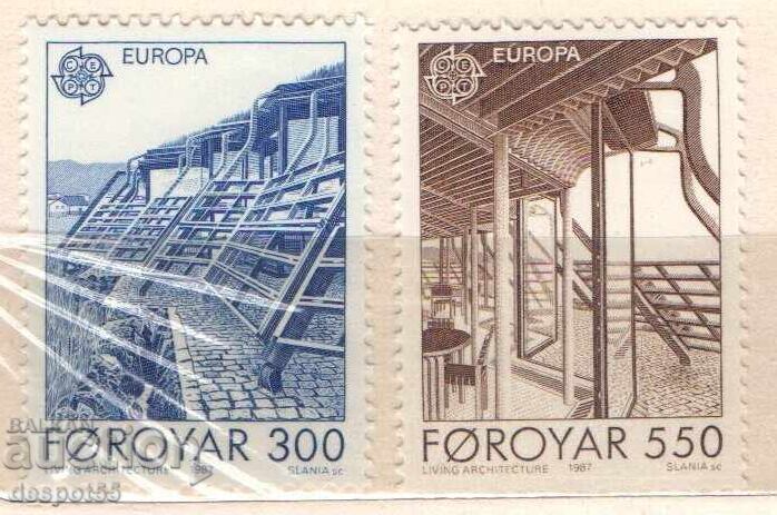 1987. Insulele Feroe. EUROPA - Arhitectură modernă 1987. Insulele Feroe. EUROPA - Arhitectură modernă