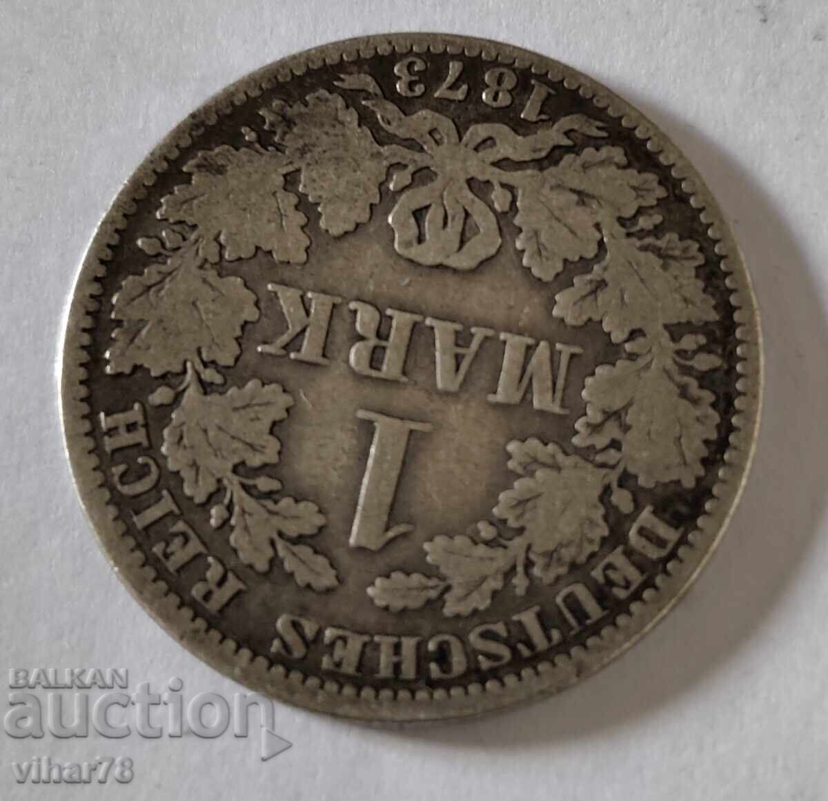 Auction  SILVER COIN OF 1 Mark 1873