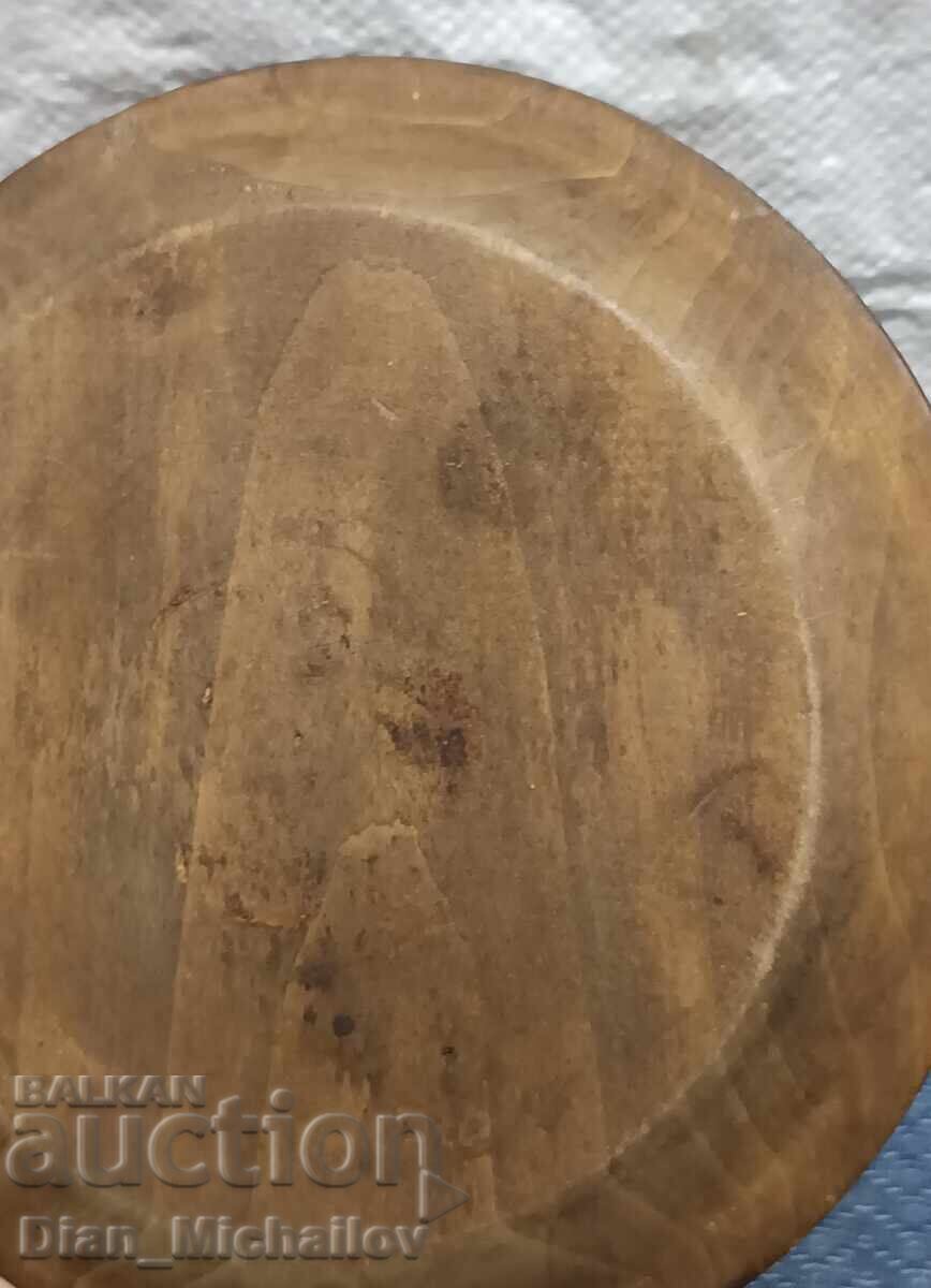 Παράδοση Παλιά Πυρογραφημένη Πιατέλα Παράδοση Παλιά Πυρογραφημένη Πιατέλα