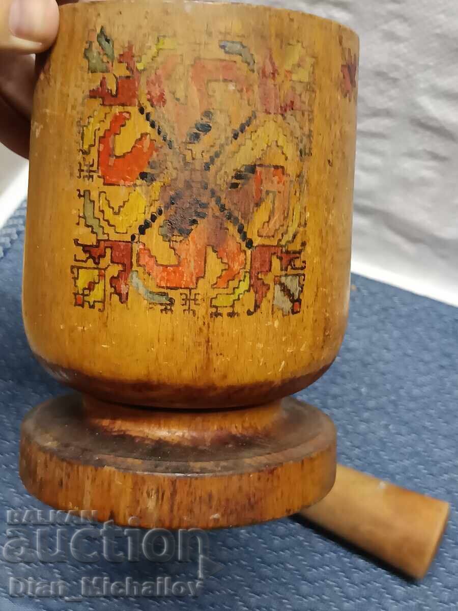 Vechi mojar din lemn - 5