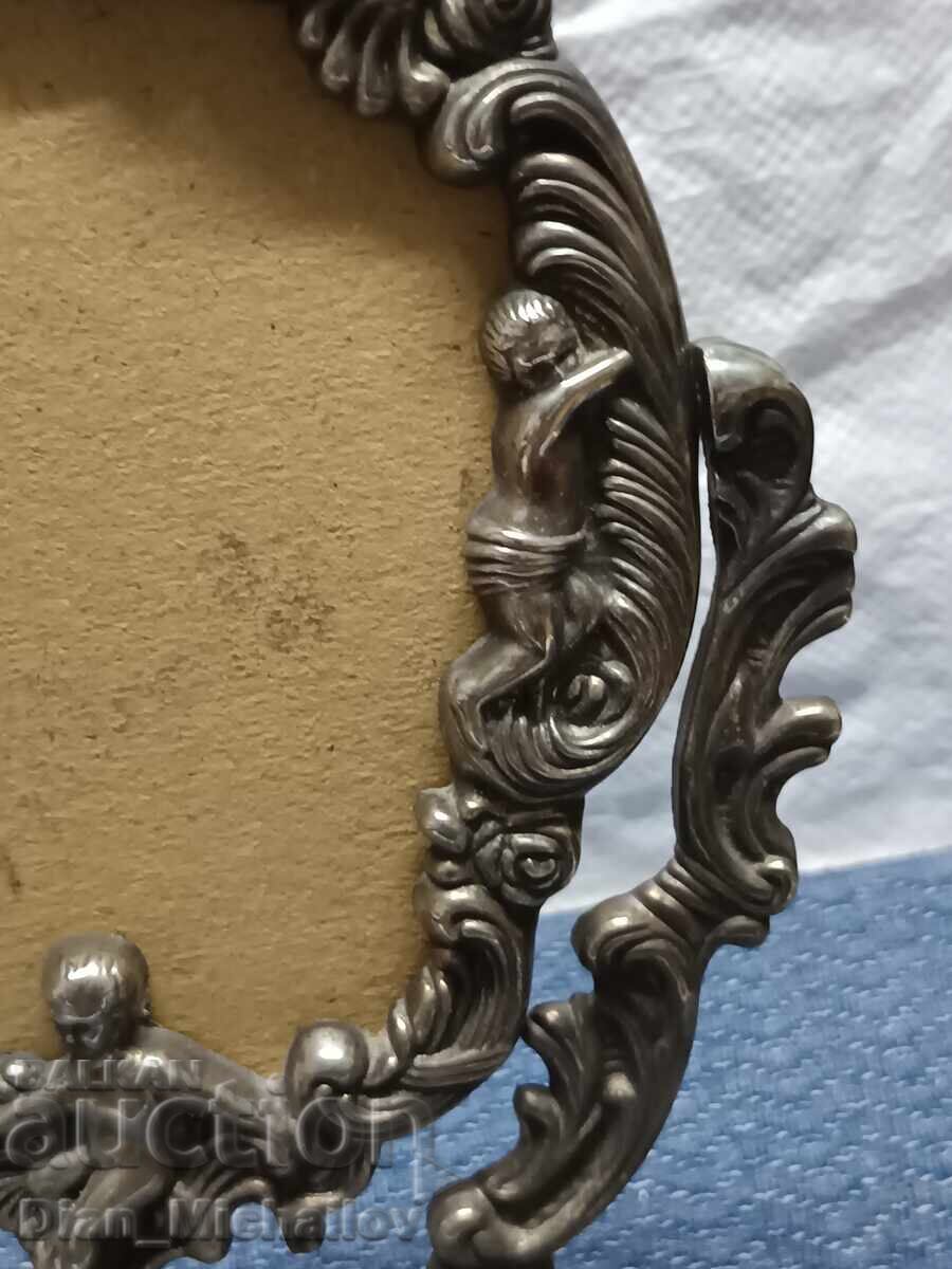 Licitație Ramă barocă din bronz pentru fotografie/oglindă Licitație Ramă barocă din bronz pentru fotografie/oglindă
