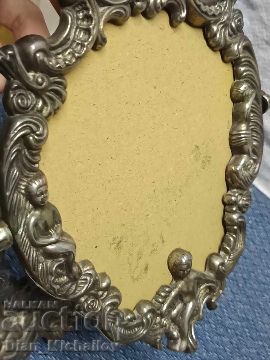 Livrarea Ramă barocă din bronz pentru fotografie/oglindă Livrarea Ramă barocă din bronz pentru fotografie/oglindă