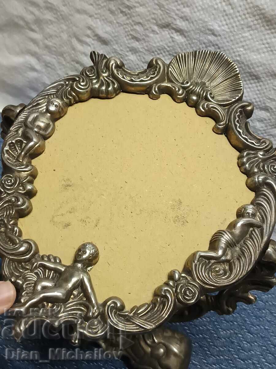 Ramă barocă din bronz pentru fotografie/oglindă - 7 Ramă barocă din bronz pentru fotografie/oglindă - 7