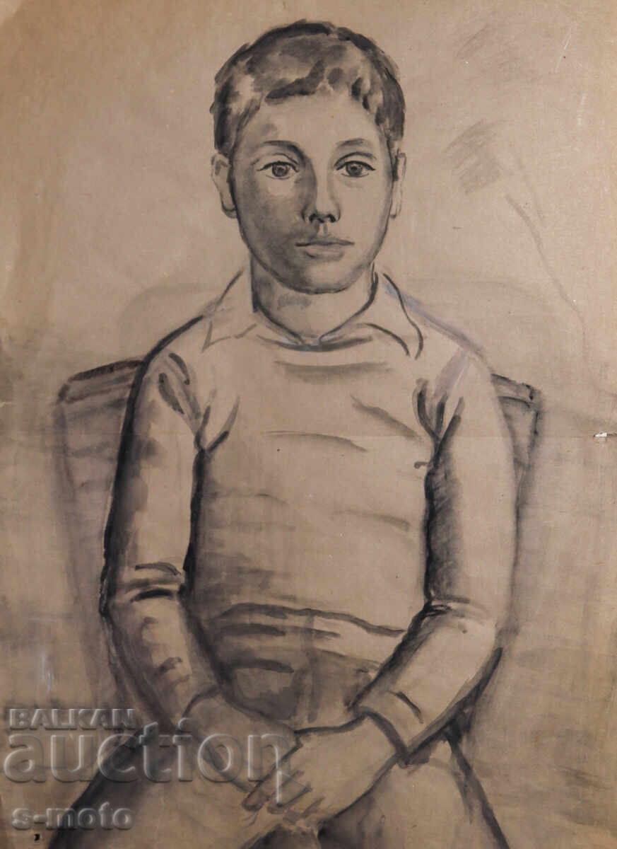 Δημοπρασία Mara Tsoncheva ( 1906 - 1989 ) ακουαρέλα πορτρέτο Δημοπρασία Mara Tsoncheva ( 1906 - 1989 ) ακουαρέλα πορτρέτο