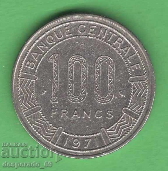 (¯`'•.¸ 100 φράγκα 1971 ΚΟΝΓΚΟ ¸.•'´¯)