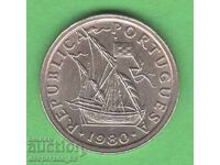 (¯`'•.¸ 2,5 escudo 1980 PORTUGALIA UNC- ¸.•'´¯)