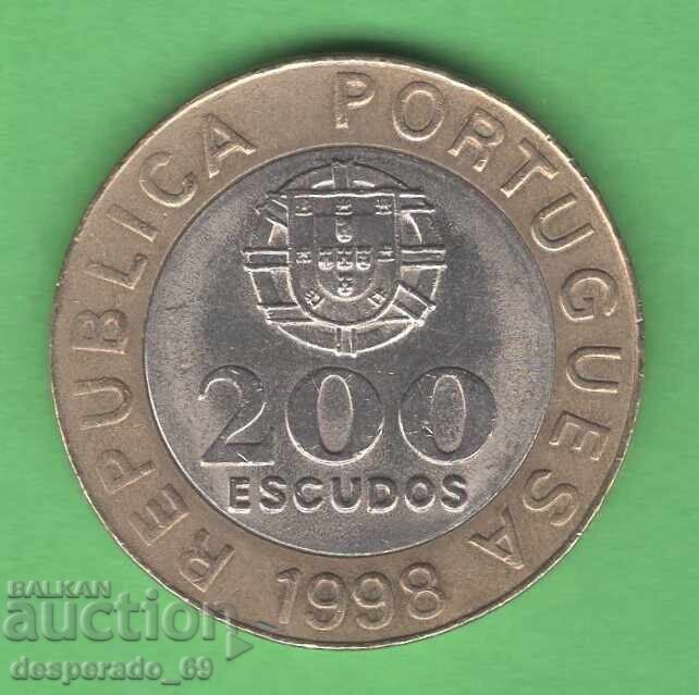 (¯`'•.¸ 200 escudos 1998 PORTUGALIA ¸.•'´¯) (¯`'•.¸ 200 escudos 1998 PORTUGALIA ¸.•'´¯)