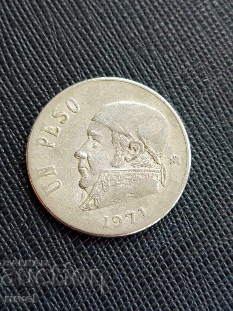 Mexic 1 peso, 1971