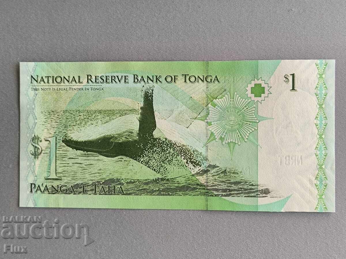 Bancnotă - Tonga - 1 pa'anga UNC | 2009 cu preț € 3.50 | 6.85 BGN