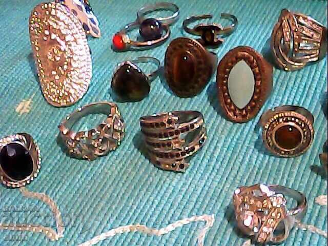 lot inele argintate - 5