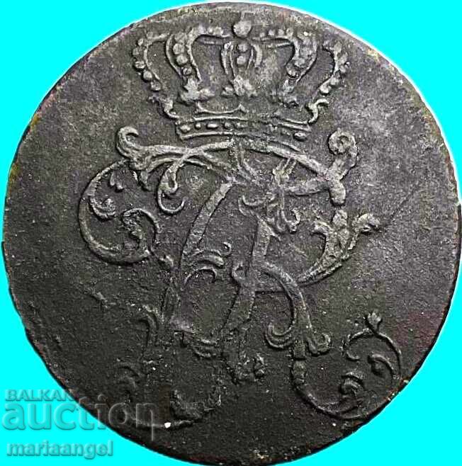 3 пфенига 1761 Германия Прусия А - Берлин крал Friedrich II - 5 3 пфенига 1761 Германия Прусия А - Берлин крал Friedrich II - 5