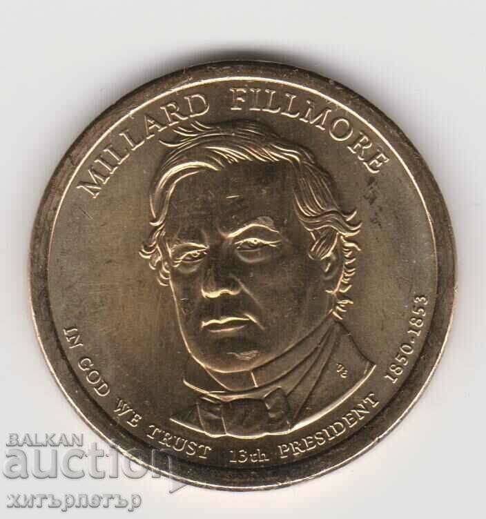 1 dolar 2010 Președintele M. Fillmore cu preț € 2.90 | 5.67 BGN