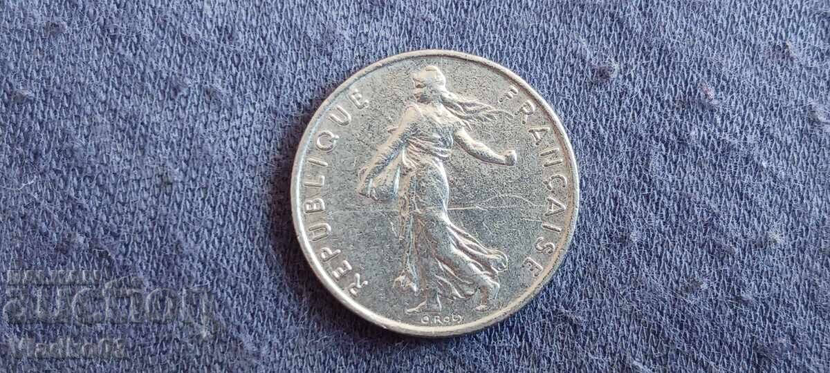 Франция 1/2 франк 1974 с цена € 0.14 | 0.27 лв.