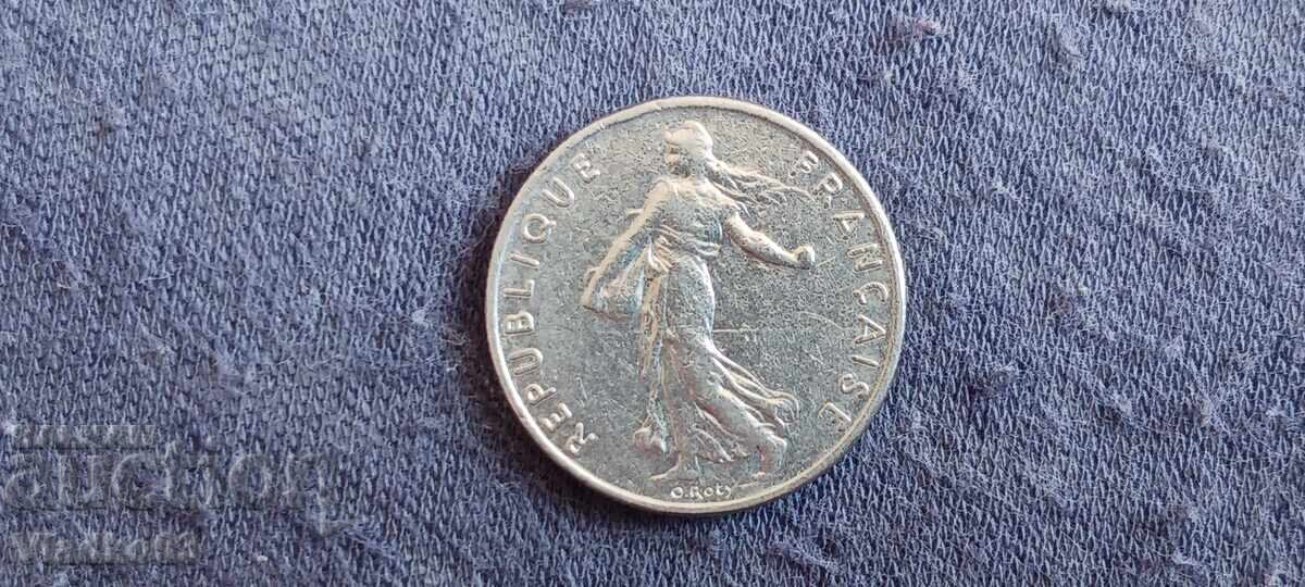 Franța 1/2 franc 1976 cu preț € 0.14 | 0.27 BGN