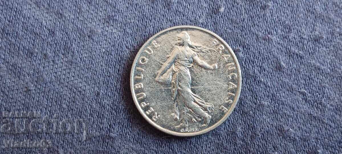 Франция 1/2 франк 1985 с цена € 0.14 | 0.27 лв.