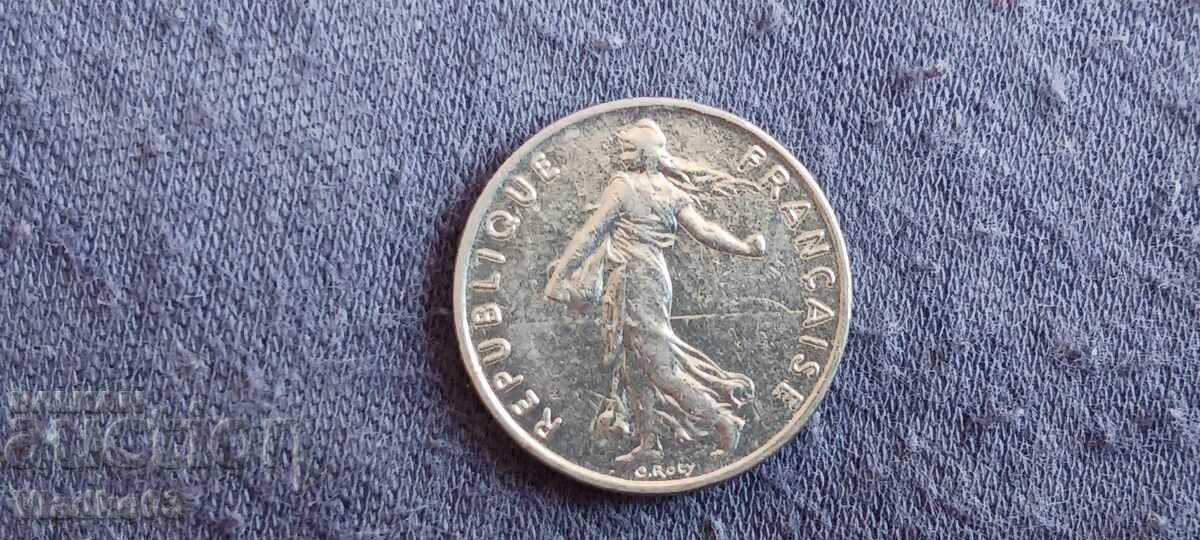 Franța 1/2 franc 1986 cu preț € 0.14 | 0.27 BGN